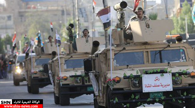 بالصور/ استعراض عسكري وسط بغداد