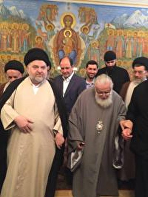 وكيل السيد السيستاني يجتمع مع بطريرك جورجيا ويؤكد على أهمية حوار الأديان لمواجهة الإرهاب