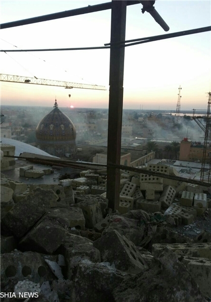 حمله خمپاره ای تروریستها به سامراء + تصاویر