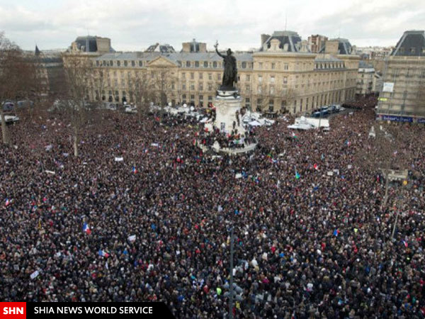 راهپیمایی پاریس؛ تصویری که نشان داده نشد!