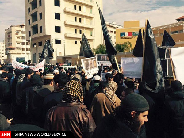 تظاهرات علنی طرفداران داعش در غزه+گزارش تصویری