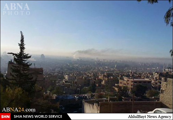 حمله خمپاره‌ای تروریست‌ها به دمشق + تصاویر