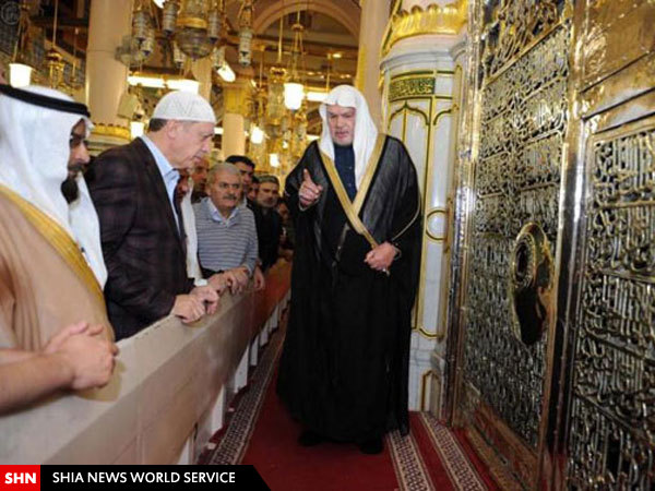 تصویر/ «رجب طیب اردوغان» در مسجد النبی