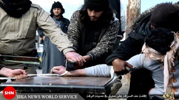 تصاویر/داعش دست یک جوان را به اتهام سرقت قطع کرد