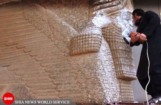 حمله داعش به موزه موصل +تصویر