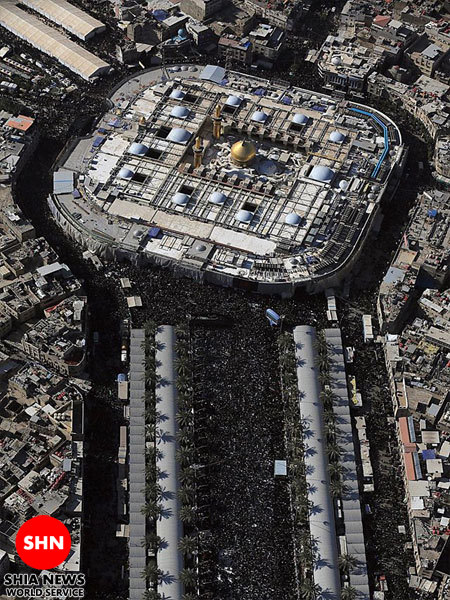 تصاویر هوایی کربلا در خلال مراسم اربعین حسینی
