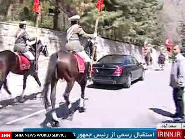 زوم کردن رسانه‌های عربی بر استقبال از اردوغان در تهران با پرچم 