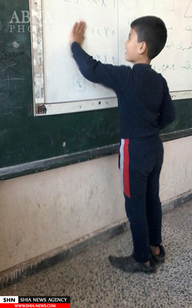 تلاش دانش آموزان شیعه سوری با وجود حملات تکفیری ها+ تصاویر