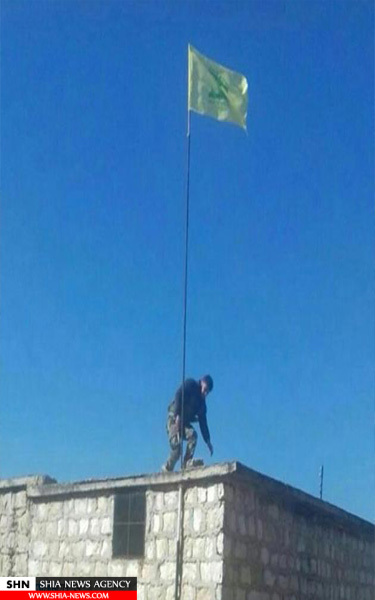 پرچم حزب الله در داخل شهرک الزهرا + تصویر