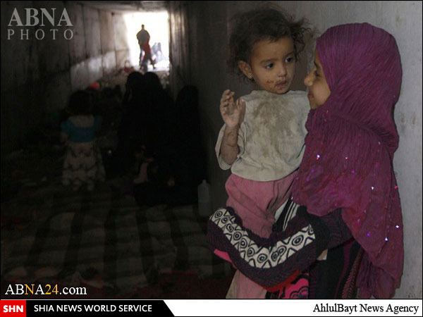 پناه بردن خانواده‌های یمنی به تونل‌های زیرزمینی