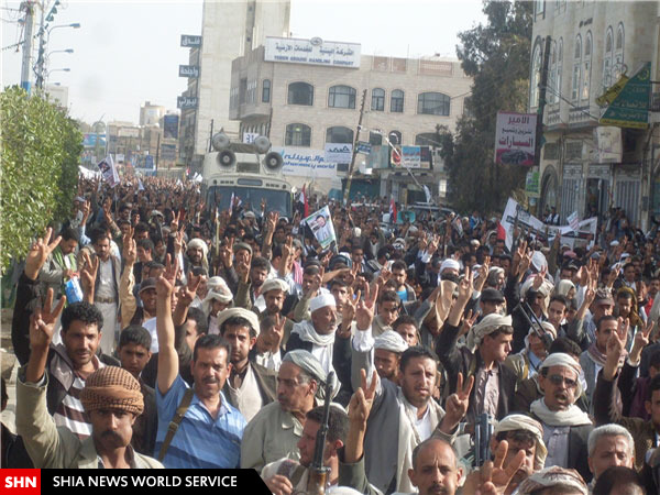 تصاویر/ خروش خشم یمنی‌ها از جنایات سعودی‌ها