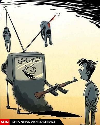 شبکه تلویزیونی داعش/کاریکاتور