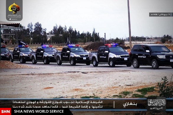 جولان داعش در بنغازی لیبی/ تصویر