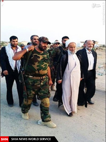 تصاویر/ مرحوم آیت‌الله آصفی در میدان نبرد با داعش