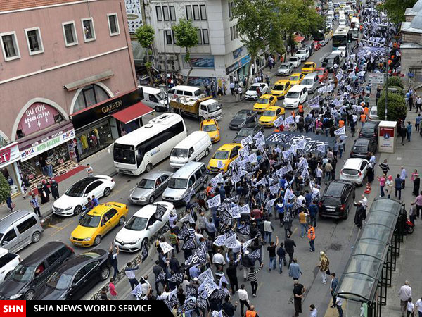 راهپیمایی طرفداران خلافت اسلامی این بار در استانبول/ تصاویر