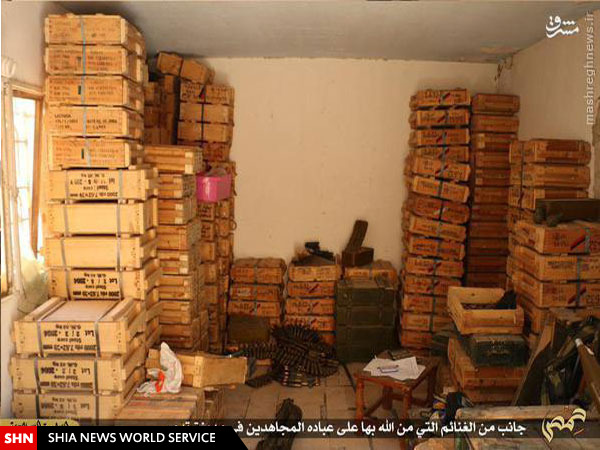 تصاویر/ غنائم داعش از پایگاه ارتش سوریه در تدمر
