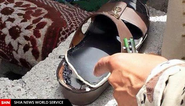 تصویر/کشف دمپایی بمبگذاری شده در صنعا