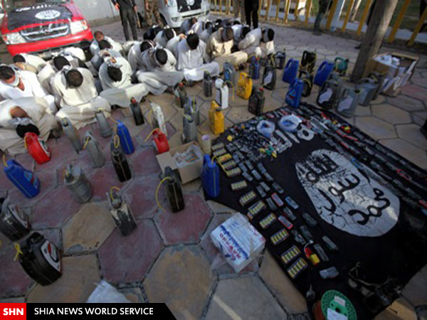 تصاویر داعشی های سعودی با تجهیزات بمب گذاری در سامرا
