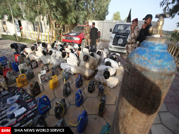 تصاویر داعشی های سعودی با تجهیزات بمب گذاری در سامرا