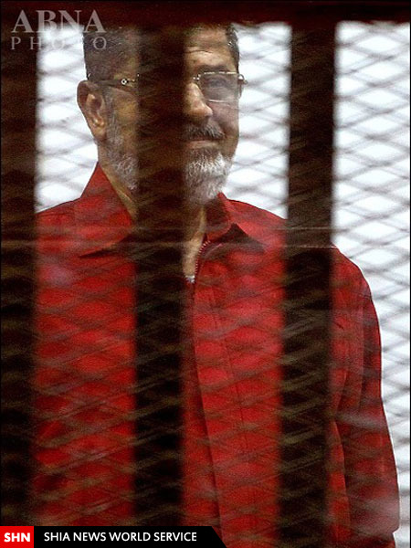 لباس قرمز اعدام بر تَن مرسی/ تصاویر