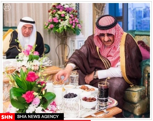 افطاری پادشاه عربستان سعودی+ تصویر