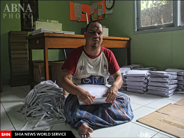 تصاویر قرآن‌خوانی مسلمانان نابینای اندونزی در ماه رمضان