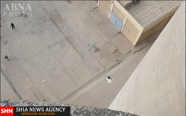 پرتاب یک جوان عراقی از بالای ساختمان به دست داعش + تصاویر
