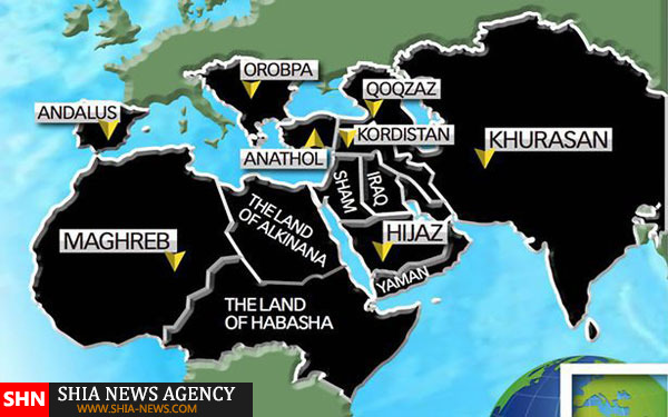 نقشه شوم قلمرو داعش برای سال 2020 + تصویر