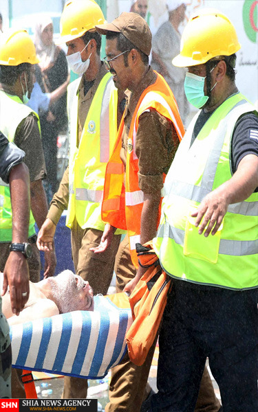 تصویر یکی از حادثه دیدگان فاجعه منا