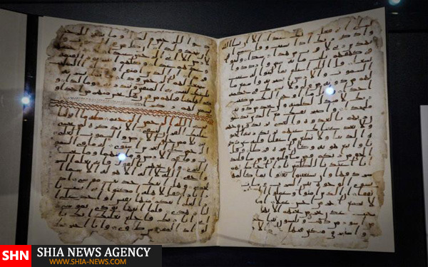 استقبال از نمايش قديمی ترين نسخه خطی قرآن در انگليس + تصاویر