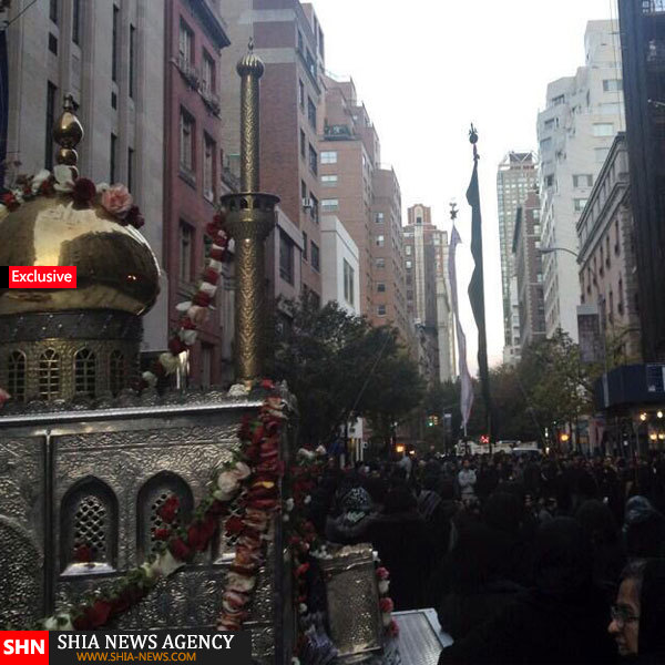 اختصاصی/ پرپایی عزای حضرت سیدالشهداء (ع) در خیابانهای نیویورک