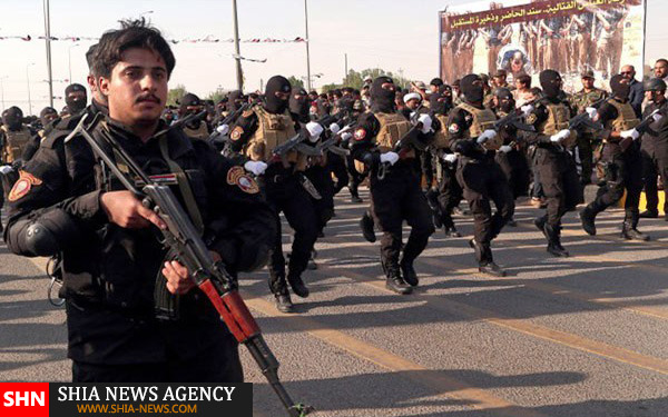 تصاویر رژه نیروهای بسیج مردمی عراق در بصره