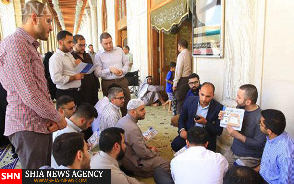 اعضای مؤسسه آمریکایی به زيارت مسجد کوفه مشرف شدند + تصاویر