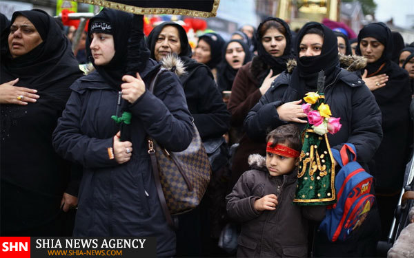عزاداری شیعیان در خیابان‌های منچستر انگلیس + تصویر