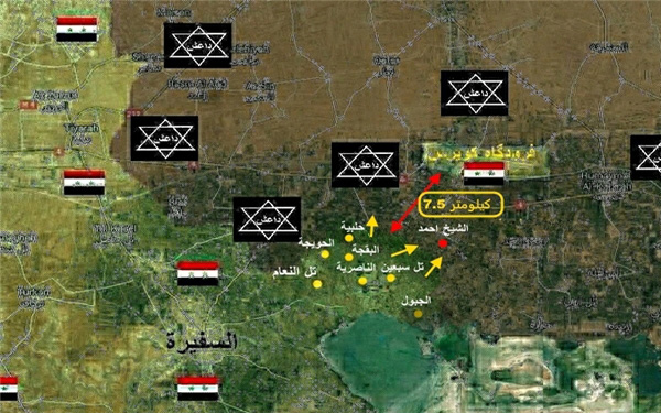داعش در لاک دفاعی و محاصره + نقشه
