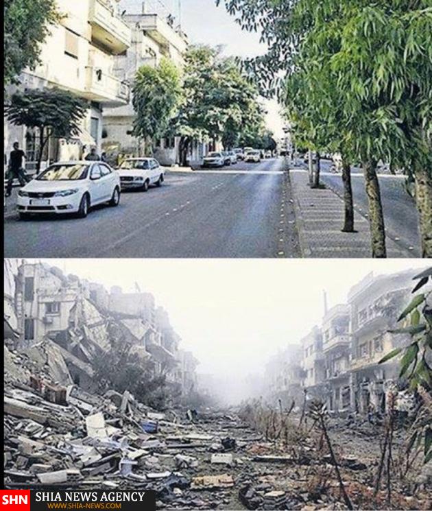 تصاویر / سوریه قبل و بعد از جنگ