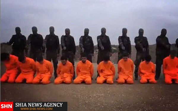 شگفتی در مراسم اعدام داعشی ها+ تصاویر