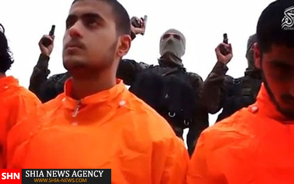 شگفتی در مراسم اعدام داعشی ها+ تصاویر