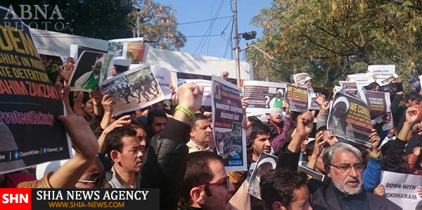 تظاهرات حمایتی از «شیخ زکزاکی» در هند + تصویر