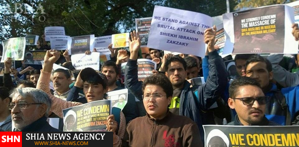 تظاهرات حمایتی از «شیخ زکزاکی» در هند + تصویر