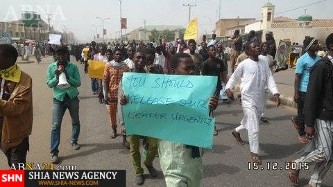 تظاهرات مردم نیجریه در محکومیت کشتار شیعیان این کشور ادامه دارد + تصاویر