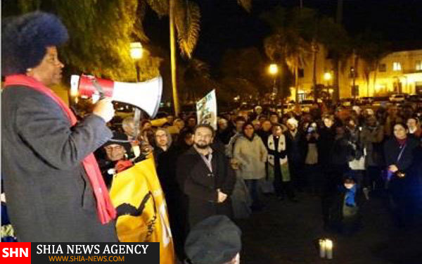 راهپیمایی همبستگی با مسلمانان در کالیفرنیا+ تصویر