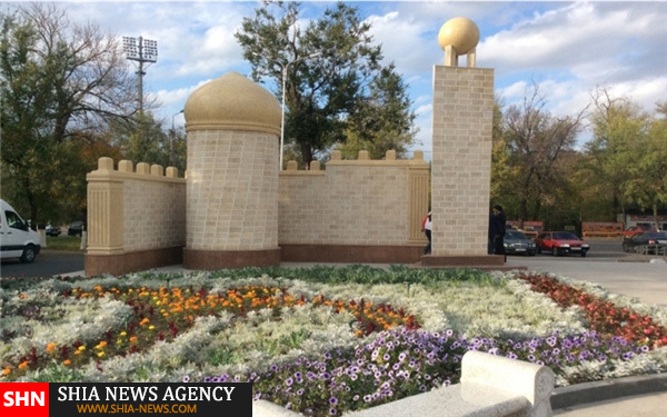 مسجدی با در ورودی جالب در قزاقستان + تصاویر