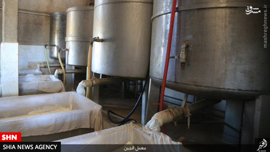 عکس کارخانه لبنیات داعش