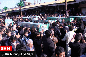 گزارش تصویری از تشییع هفت شهید مدافع حرم در قم