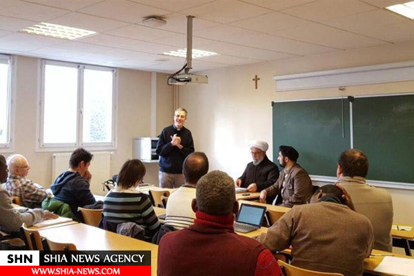 نشست مدیر مرکز اسلامی هامبورگ با اندیشمندان مسیحی در دانشگاه سوربن فرانسه + تصاویر