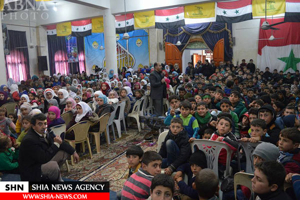 جشن کودکان شیعه سوری در سالگرد شکست محاصره