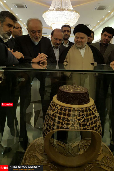 دیدار رئیس سازمان انرژی اتمی ایران با نماینده آیت الله سیستانی