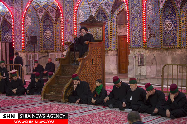 عزاداری سادات کربلا در حرم حضرت عباس(ع)+ تصاویر