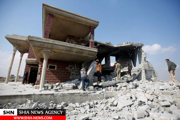 تخریب خانه و گور تروریست های داعش+ تصاویر
